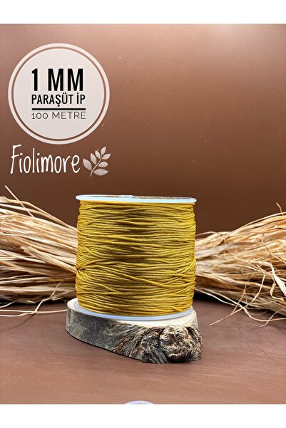 Fiolimore Paraşüt İpi Hardal Sarısı 562 Renk 1 mm 1.Kalite (1 Bobin 45 Metre)...