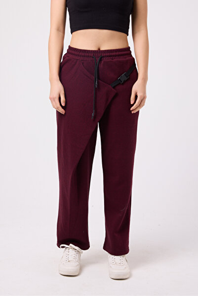 Superbluemexico Women's Street Style Belted Baggy Pants