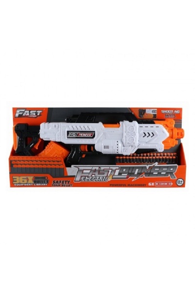Fast Pioneer Blaster de jucarie electric cu gloante din spuma, 36 proiect...