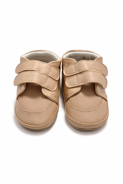 Pure Boutique Pantofi bebelusi crem cu arici dublu talpa moale primii pasi