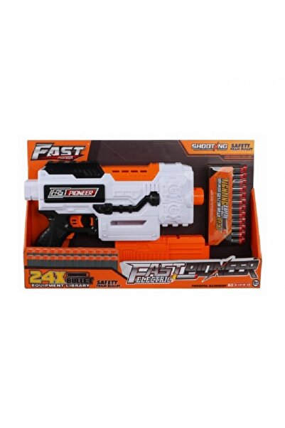 Fast Pioneer Blaster de jucarie electric cu gloante din spuma, 24 proiect...