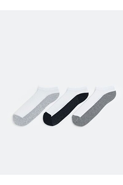 LC Waikiki Color Blocked Men's Booties Socks 3-Piece