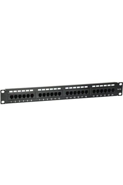 EQUIP Patchpanel 24x RJ45 Cat5e 19" 1HE Negru