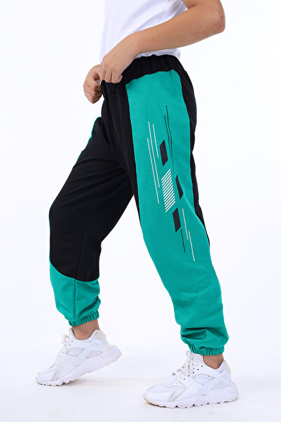 Toontoy Boy's Printed Basic Jogger Sweatpants with Elastic Waistband and Pock...