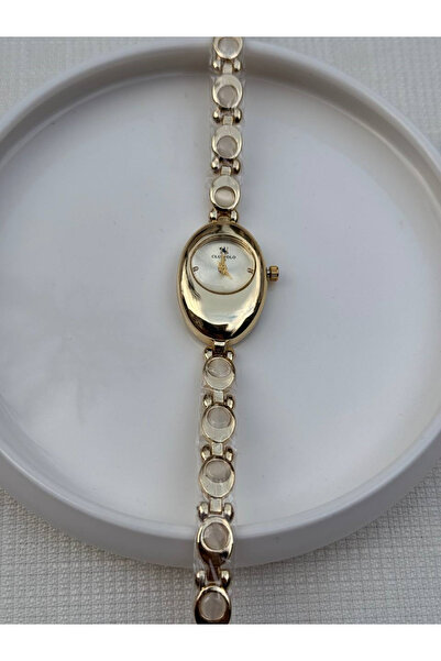 Betüştakıevi Elegant Gold Women's Wristwatch – Oval Case & Stylish Dial