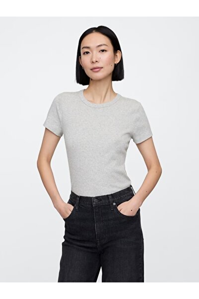 Flaubert -Women's Combed Cotton Fabric Short Sleeve Crop Slim Fit 12