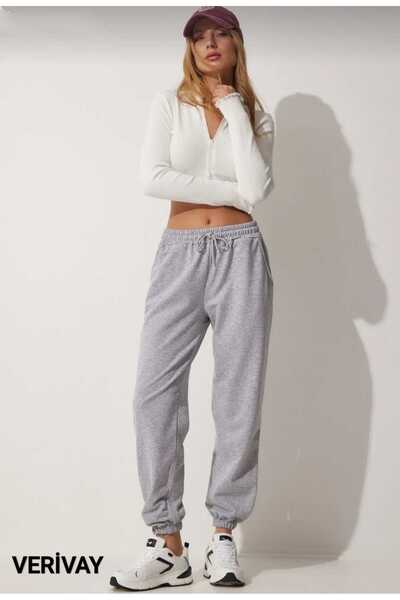 Verivay Sweatpants with Elastic Cuffs High Waist Tracksuit Sportwear Cmpany. ...