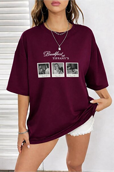 Hira Clothing تي شيرت أساسي من قماش المودال فائق النعومة مطبوع عليه رسومات وق...