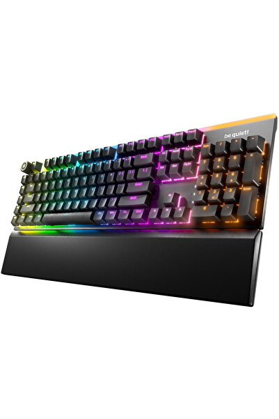Be Quiet! Tastatură mecanică tactilă silențioasă, USB, QWERTY, LED RGB, neagră