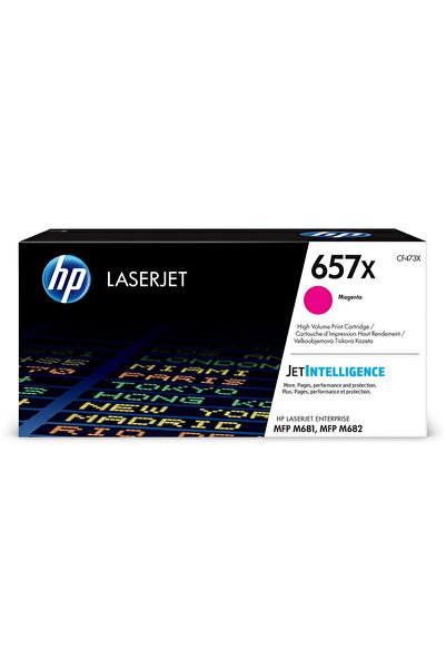 HP 657X LaserJet тонер, магента, 23000 страници, за M681, M682