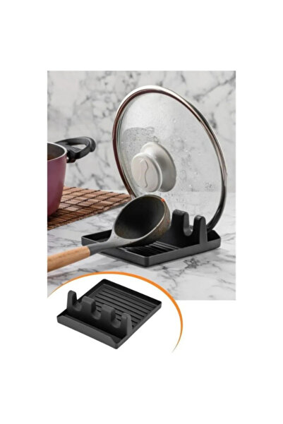 Privo Countertop Pot Lid Holder and Spoon Rest Pot Lid Stand Dirty Spoon Ladl...