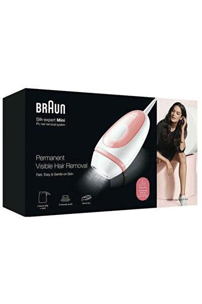 Braun Silk-expert Mini, Пулсираща светлинна терапия, Компактен