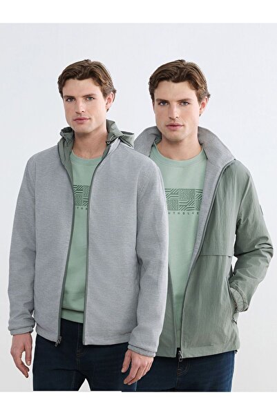 LC Waikiki Zippered Hooded Regular Fit Men's Coat