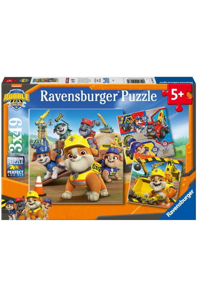 RAVENSBURGER Puzzle - Rubble and his team, 3x49 pieces