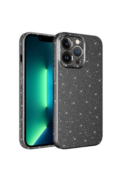 Paladyum Case iPhone 13 Pro Max Compatible Silvery Silicone Gray Cotton Cover