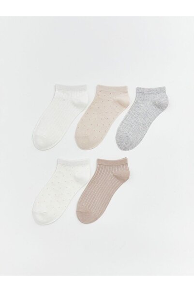 LC Waikiki Patterned Women's Booties Socks 5-Pack