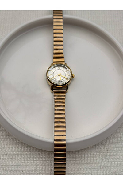 Betüştakıevi Gold Women's Wristwatch – Elegant Model with Roman Numerals