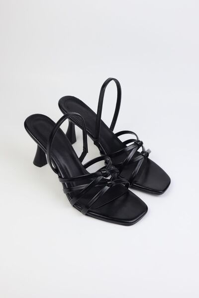 VARENZA WOMAN SHOES Σανδάλια με λεπτό τακούνι και λεπτομέρεια με κόμπους