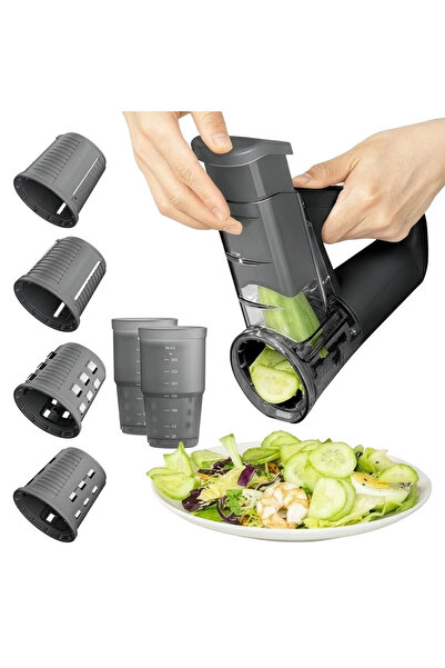 Cady One Rechargeable electric vegetable slicer, 4 interchangeable cutting at...