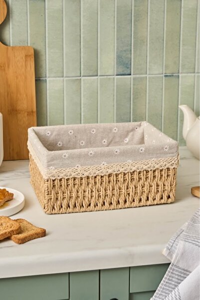 Empressco Bej Ekmek Sepeti 26 cm, Şık ve Pratik Mutfak Dekorasyonu