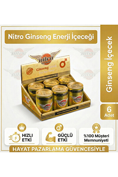nitromax breeze Nitro Ginseng +18 Enerji İçeceği - 6'lı Set (Gizli Gönderim)