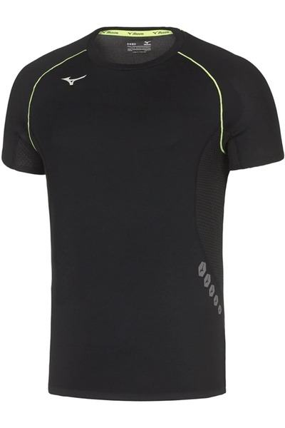 MIZUNO Premium Men's Running T-Shirt-Black-S
