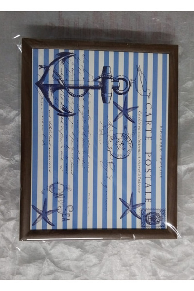 esdekor Sailor Patterned Enjoyment Tray with Cushion Breakfast Tray