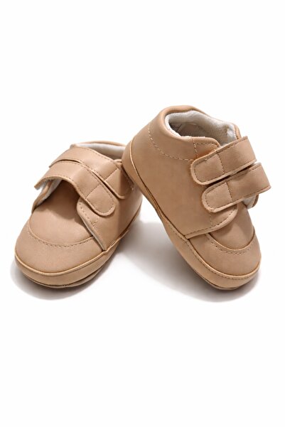 Pure Boutique Pantofi bebelusi crem cu arici dublu talpa moale primii pasi