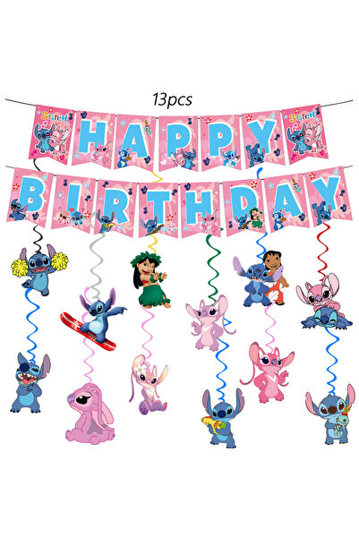 Choice4 مجموعة مينيسو من 13 قطعة من لوازم حفلات ستيتش، لافتة عيد ميلاد، زينة ...