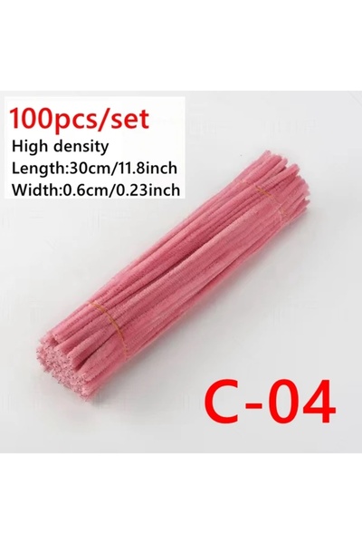 Choice35 C-04 100pcs Colorful Chenille Stems Pipe Cleaners Kids Educational T...