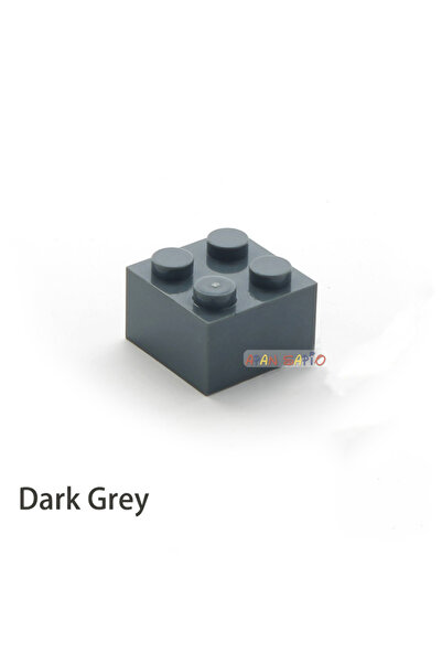 Choice18 Dark Grey 60pcs 60pcs DIY Building Blocks Thick Figures Bricks 2x2 D...