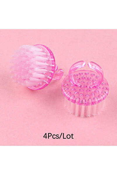 Choice5 4 قطع وردية، قطعتان/4 قطع/10 قطع، فرش تنظيف أظافر صغيرة بمقابض بلاستي...