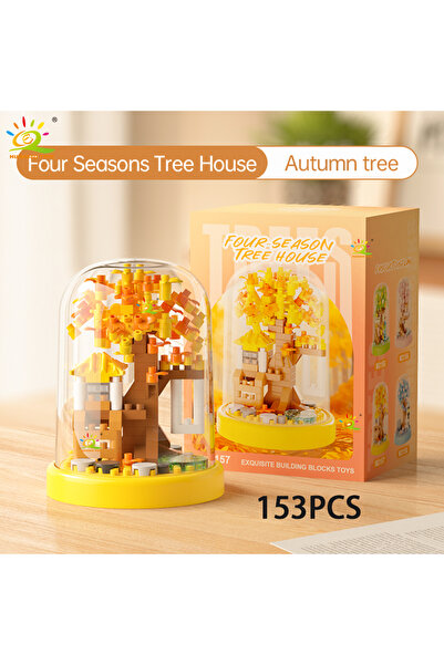 Choice1 رقم 57 هويكيباو إم بيت شجرة صغير رباعي الفصول مع صندوق عرض، نموذج بنا...