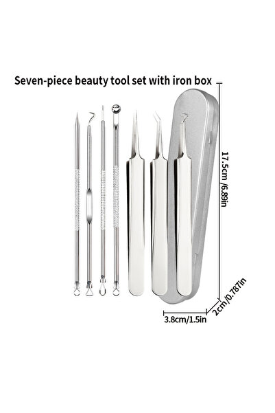 Choice3 Seven-piece set Acne Needle Blackhead Cell Clip Suit Double-Headed Ac...
