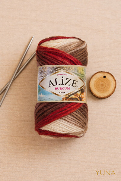 Alize Burcum Batik 4547 Örgü İpi Bebek Örgü Atkı Bere Battaniye