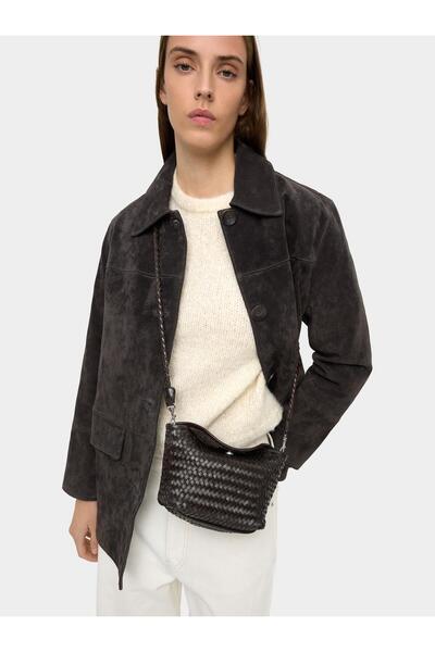 PARFOIS Kadın Örme Deri Çapraz Çanta