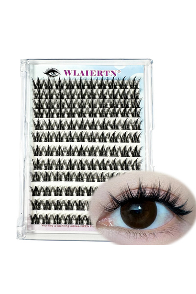 choice2 MIX 0.07mm D 12RowsQ01 3D DIY Segment False Eyelashes Manga False Eye...