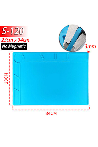 Choice9 S-120(No magnetic) Soldering Station Mat Silicone Work Mat Heat Resis...