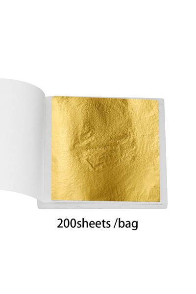 Choice20 B gold 200 100-200sheets Imitation Gold Foil Paper Leaf Gilding DIY ...