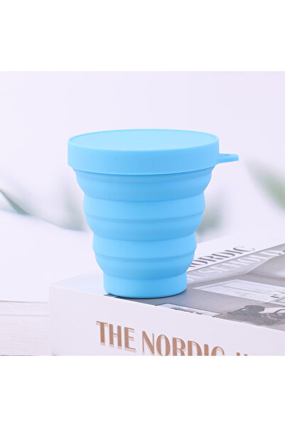 Choice3 Blue Menstrual Sterilizing Cup Collapsible Silicone Cup Flexible To C...