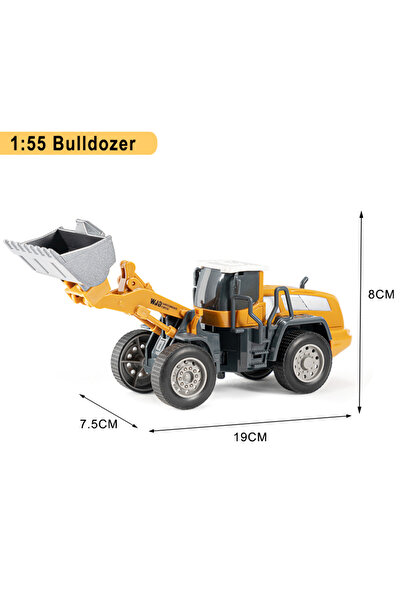 Choice1 ألعاب جرافة هندسية مصبوبة للأولاد، مصنوعة من المعدن والبلاستيك، جرار،...