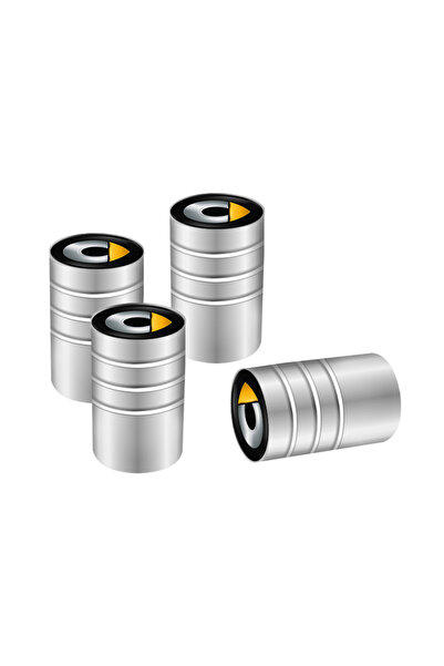 Choice3 أغطية صمامات إطارات السيارات الذكية من الفضة A-Silver، 4 قطع، مع سلسل...