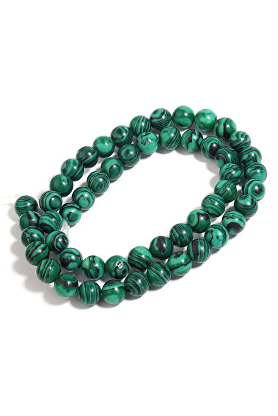 Choice1 8mm(approx 40pcs) 1 Strand Natural Green Malachite Stone Beads 4/6/8/...