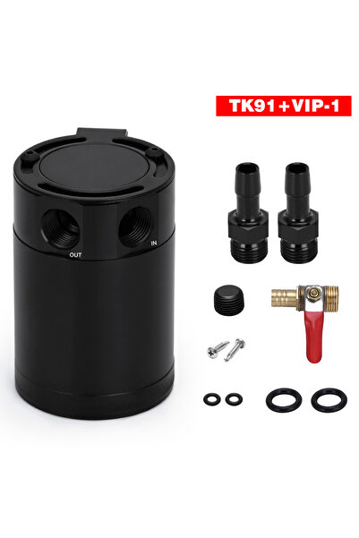 Choice3 خزان تجميع الزيت العالمي ثنائي المنافذ ذو منفذين ووصلتين، مدمج بحواجز...