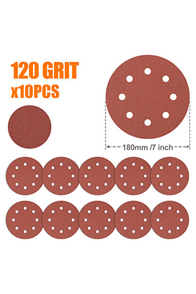 Choice11 10pcs 120 Grit XCAN 10pcs 7 Inch 180mm Sanding Discs 40-1000 Grit Fl...