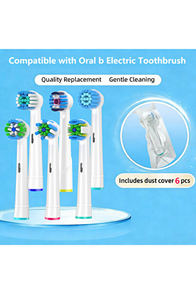 Choice14 6Pack Mixed White 4-12pcs Replacement Brush Heads For Oral-B Electri...