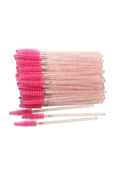 Choice7 C502-Red 50pcs 50pcs Disposable Eyelash Brushes Crystal Eye lash Masc...