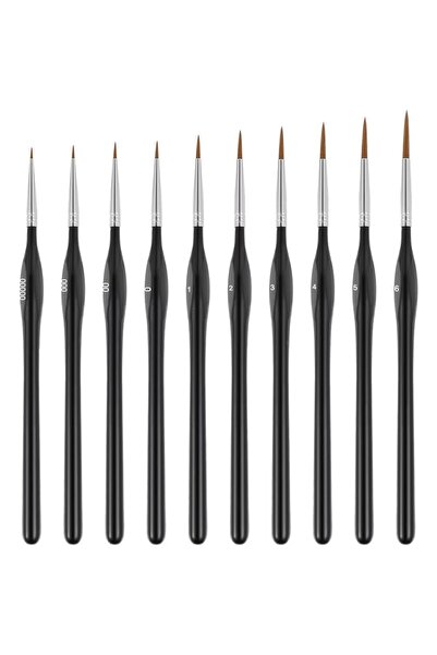 choice2 10PcsTriangleRound B Set of 10/20 Fine Brushes, Micro Detail Brushes,...