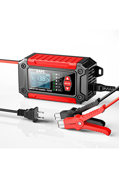 choice2 شاحن بطارية سيارة ذكي جديد 2 في 1 مزود بقابس أحمر أمريكي، جهاز اختبار...