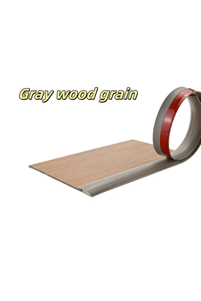 Choice1 1M Gray wood grain 1pc 1m/39.37in Self-Adhesive Floor Transition Stri...